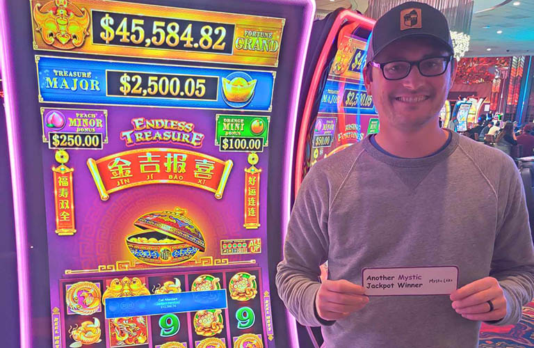 Drew won $12,566.74 playing Endless Treasure